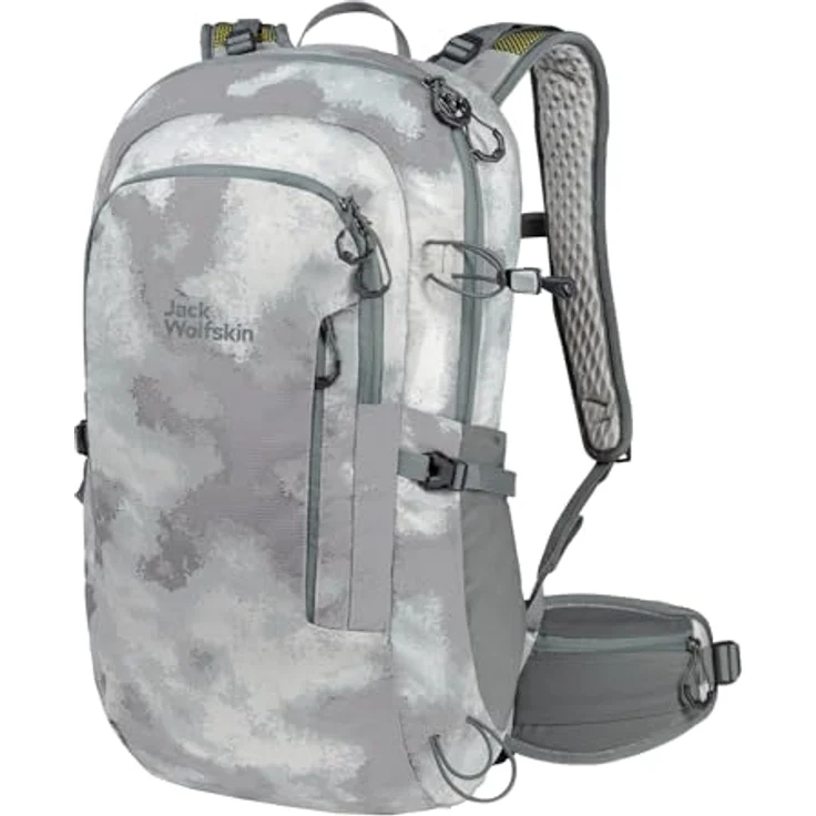 Jack Wolfskin ATHMOS Shape 24 Backpack, Silver All Over, nachhaltiger Wanderrucksack – Bild 1