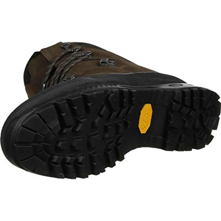 Hanwag Yukon, Herren Wanderschuhe mit Nubuk-Obermaterial, steigeisenfest, Dämpfungssystem, Größe 46.5, Braun – Bild 3