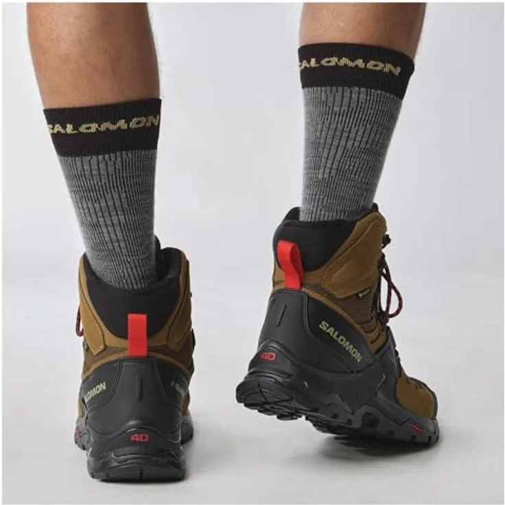 Salomon Quest 4 GTX, Herren Wanderschuhe, wasserdicht und atmungsaktiv, Braun, Größe 42 2/3 – Bild 8