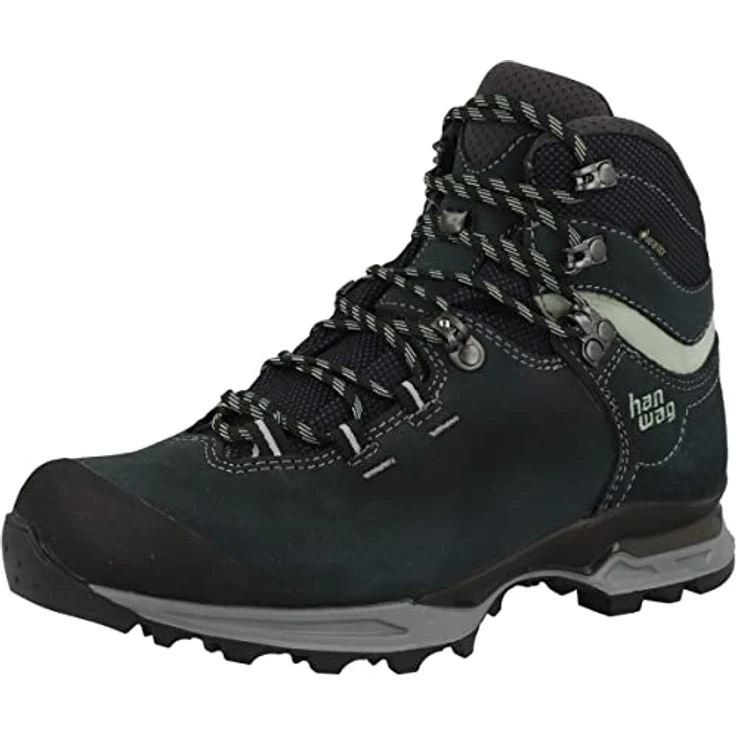 Hanwag Tatra Light Lady GTX, wasserdichter Veloursleder Damen Wanderschuh mit GORE-TEX Futter, petrolblau/mint – Bild 4