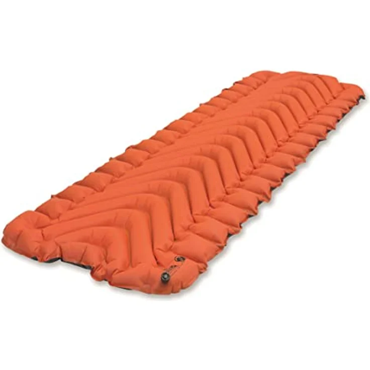 Klymit Isomatte Static V Camo, Isolierte selbstaufblasende Matratze mit verstärkter Isolation, Rot – Bild 2