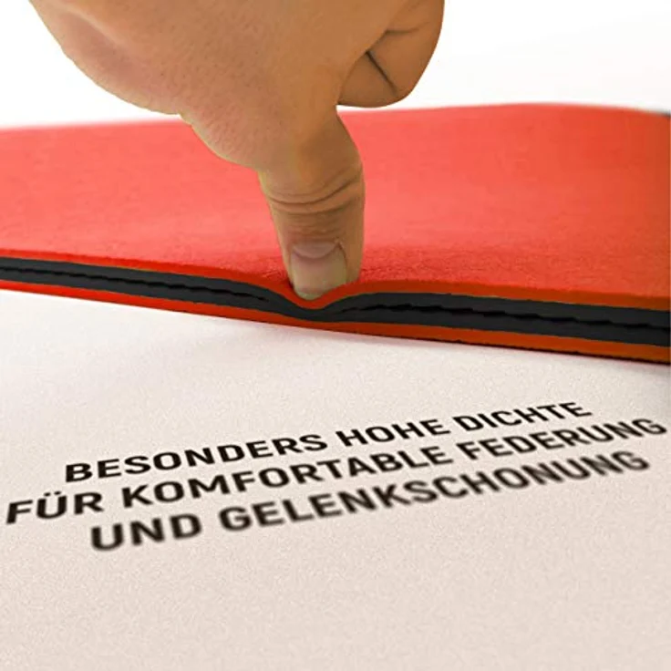 NEOLYMP Yogamatte, rutschfest und dünn, 183 x 61 cm, umweltfreundliche Gymnastikmatte mit Tragegurt und E-Book für Yoga-Übungen – Bild 4