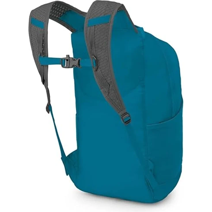 Osprey Ultralight Stuff Pack, Wanderrucksack in Waterfront Blue mit gepolsterten Schulterriemen und elastischen Seitenfächern – Bild 5