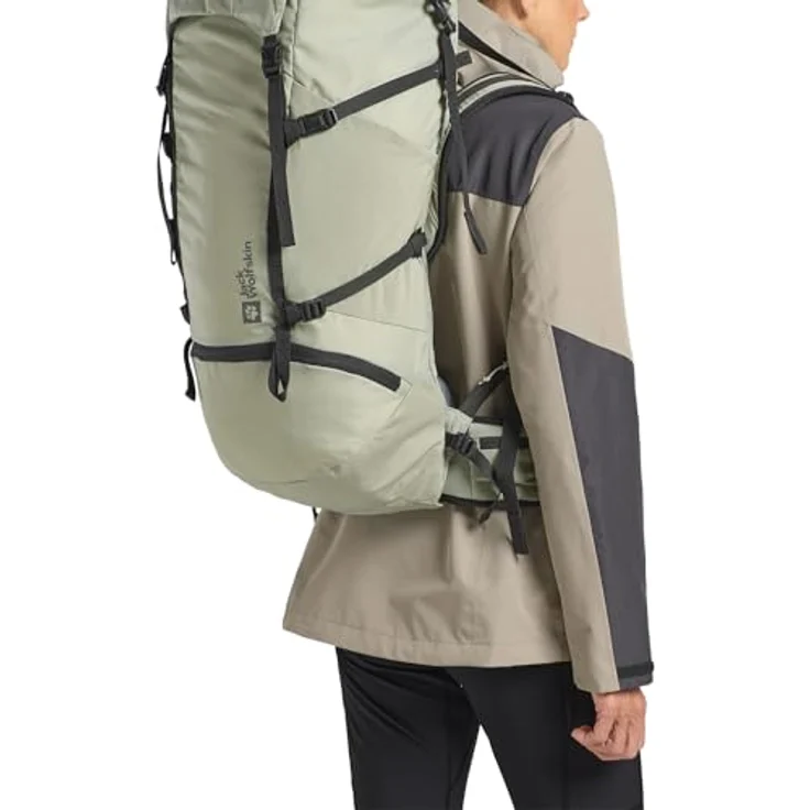 Jack Wolfskin Trailflair Lite 40 XS-L, Trekkingrucksack 71 cm, grün, 100% Polyamid – Bild 6