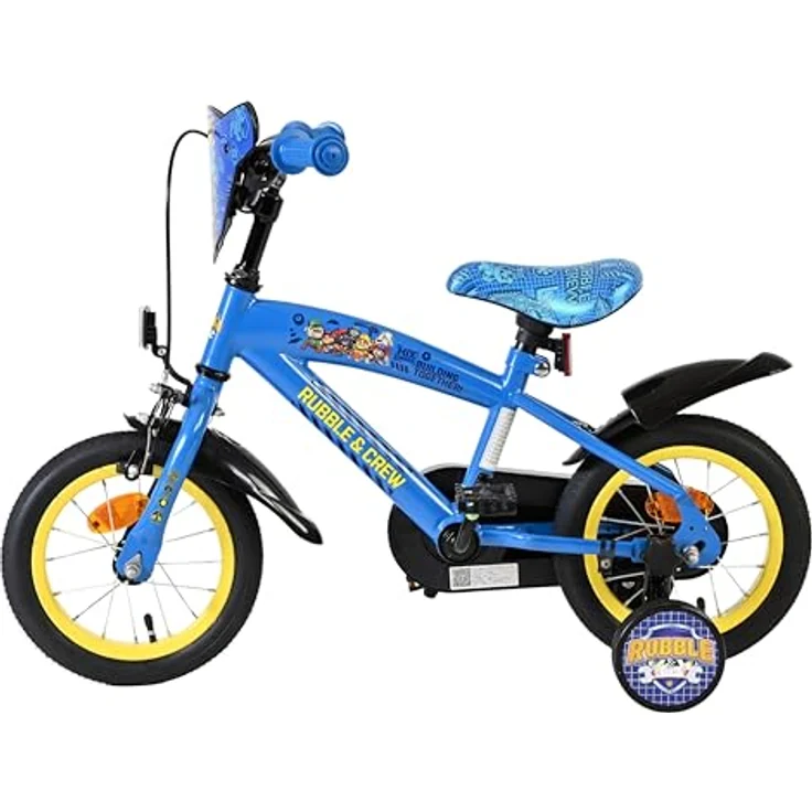 Volare Rubble Kinderfahrrad, 12 Zoll, 1 Gang, ohne Schaltung, mit Handbremsen und abnehmbaren Stützrädern – Bild 14