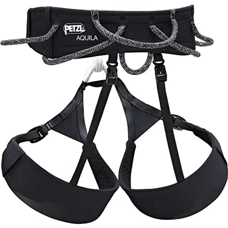 Petzl Aquila, Klettergurt (M) mit Fuseframe-Technologie, einstellbaren Beinschlaufen und 4 Materialschlaufen – Bild 2