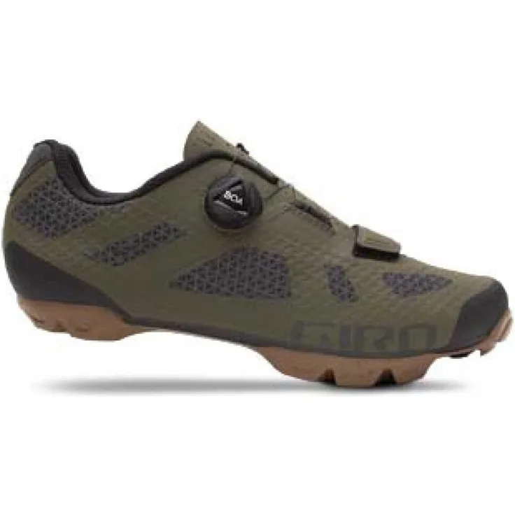 Giro Rincon MTB-Schuhe, atmbreathable Synchwire Obermaterial, BOA L6 Verschlusssystem, aggressive Gummi-Außensohle, Grün, EU 48