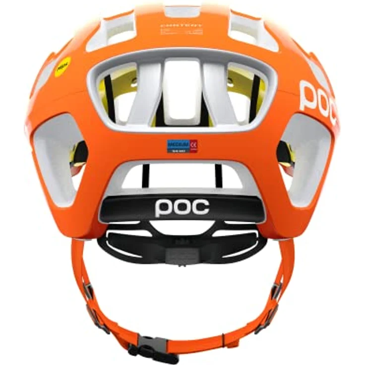 POC Octal MIPS Fahrradhelm, Fluorescent Orange mit optimiertem EPS-Einsatz und MIPS Brain Protection System, Größe 50-56 – Bild 4