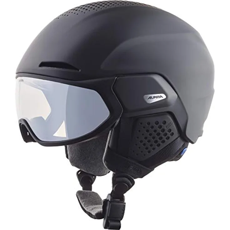 ALPINA SPORTS Alto, Skihelm mit Visier, (55 - 59 cm, M), innovative TRM-Technologie und aktive Belüftung