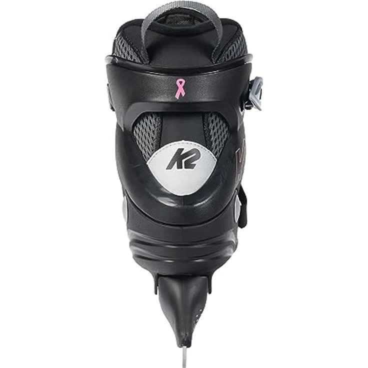 K2 Skates Damen Schlittschuhe Alexis ICEPro, SoftBoot Technologie, Stability Plus Cuff, Edelstahlkufen, Thinsulate, wasserabweisend, Black - Anthracite - Coral – Bild 4