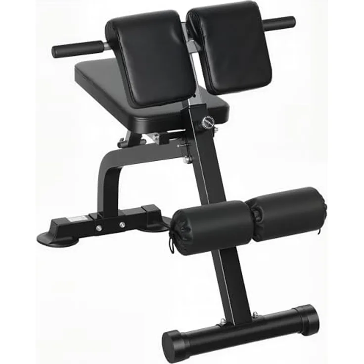 SPORTNOW Klappbare Hantelbank, Multifunktionale Trainingsbank mit 10-Fach verstellbarer Höhe und bis zu 150 kg belastbar für Zuhause Fitnessstudio