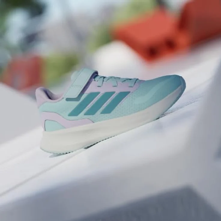 adidas Runfalcon 5 Laufschuhe für Kinder, mit Cloudfoam Dämpfung und elastischen Schnürsenkeln, recycelte Materialien – Bild 9