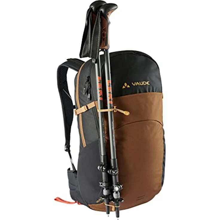 VAUDE Wanderrucksack Wizard Schwarz 24+4, wasserabweisender Trekkingrucksack mit durchdachtem Tragesystem & praktischer Fächeraufteilung – Bild 3