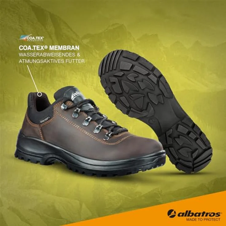 Albatros EIGER CTX LOW Trekkingschuh, Größe 45, braun – Bild 4