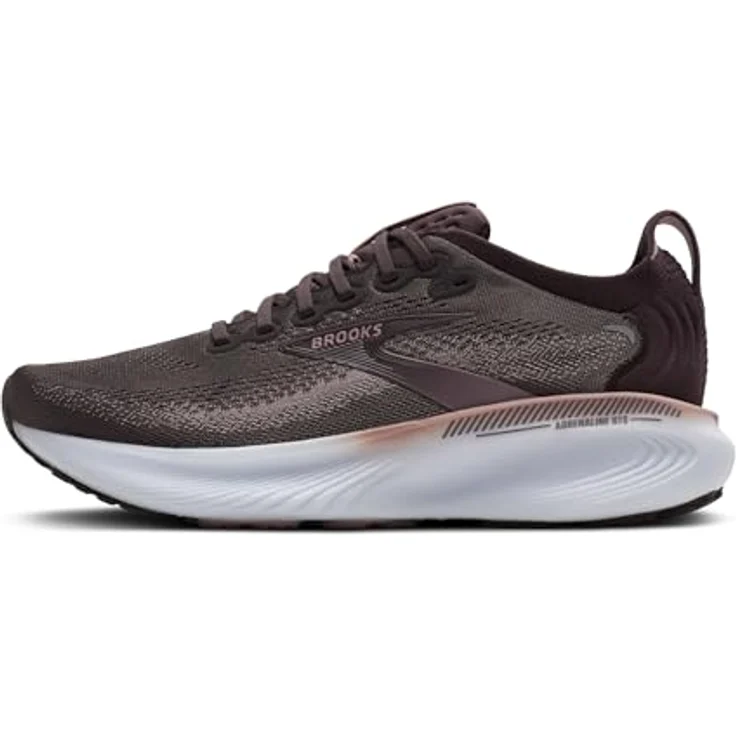 Brooks Adrenaline GTS 25, Stabile Laufschuhe mit DNA LOFT-Mittelsohle und GuideRails™-Support-System, Raisin/Woodrose/White, Größe 38.5 – Bild 8