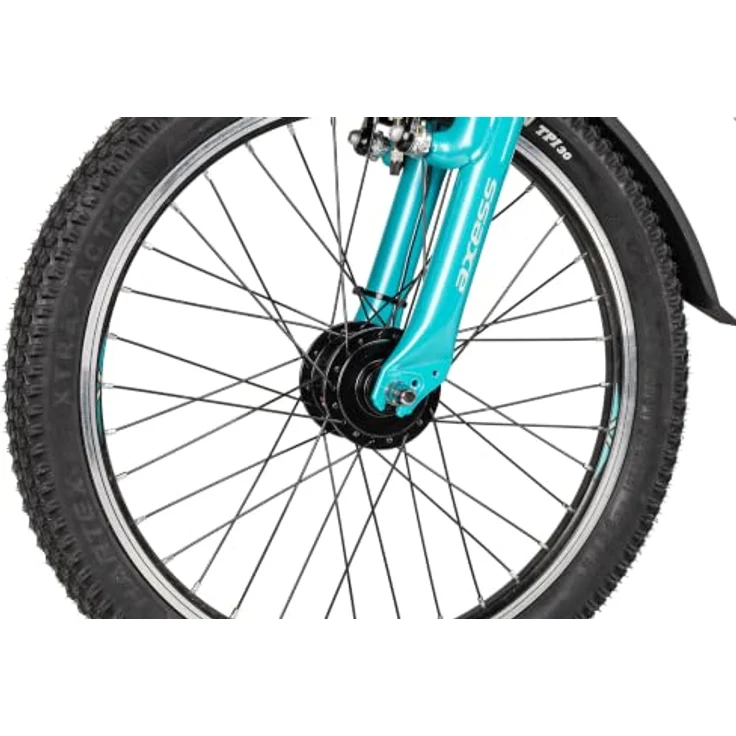 Axess Kinderfahrrad Adventure 6 20 Trapez, 6 Gang Shimano Tourney, Kettenschaltung, Straßenausstattung schwarz/grau – Bild 5