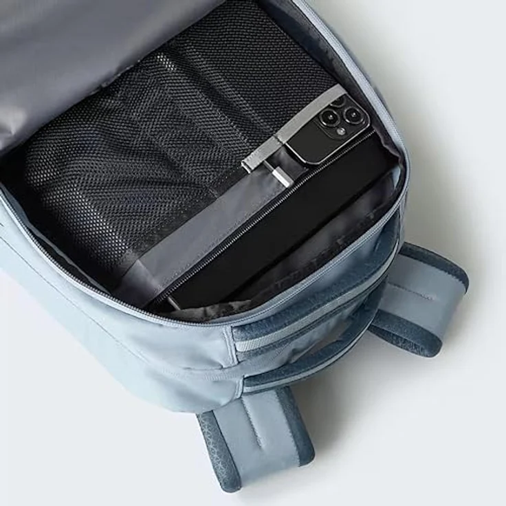 The North Face Unisex Vault 27L Rucksack, vielseitiger Wanderrucksack in Frost Grey/Granite Grey, robustes Material, verstellbarer Trageriemen – Bild 5