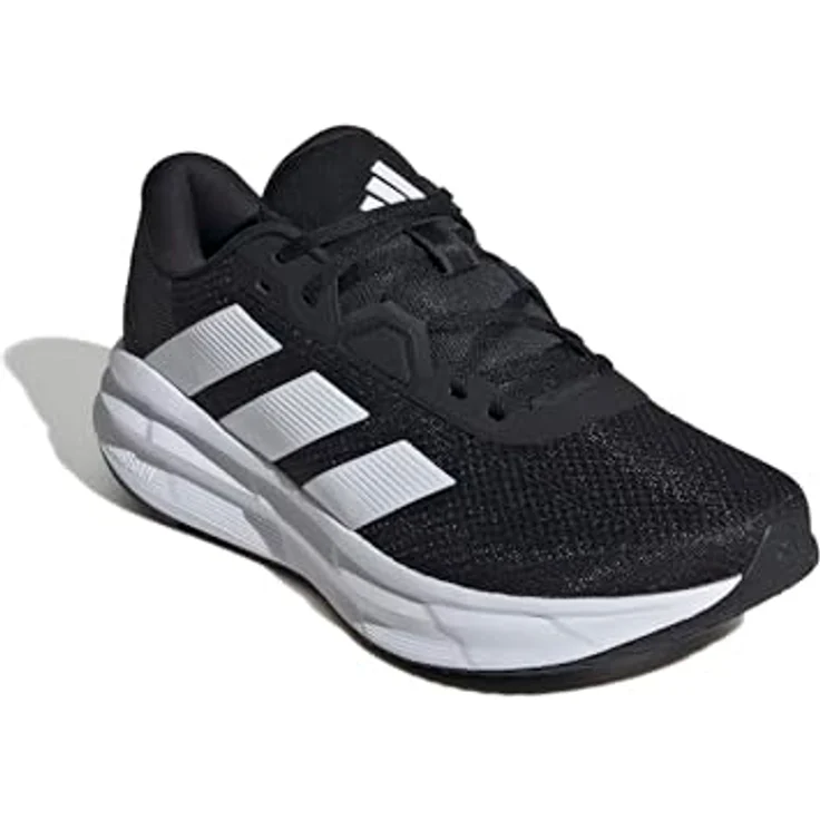 adidas Galaxy 7, Herren Laufschuhe, leicht und flexibel, cblack/ftwwht/carbon, Größe 45 1/3 – Bild 4