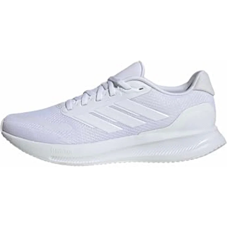 adidas Run Falcon 5, Herren Laufschuhe mit Cloudfoam-Zwischensohle, atmungsaktivem Mesh-Obermaterial, Weiss, Größe 44 2/3 – Bild 1