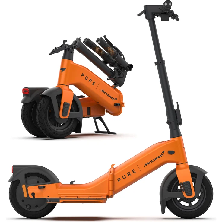 STREETBOOSTER E-Scooter Pure McLaren, ultrakompakt, 50 km Reichweite, 910 W Spitzenleistung, Farbe Papaya