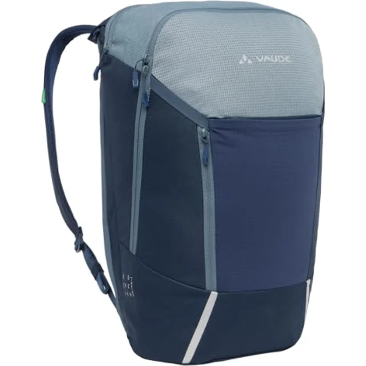 Vaude Velotasche, Gepäckträgertasche 20 l mit Rucksackfunktion und zahlreichen Fächern – Bild 1