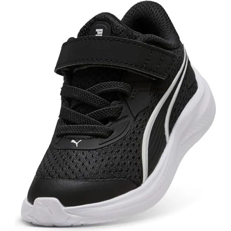 PUMA Skyrocket 312415-01, Kinder Laufschuhe mit Elastik- und Klettverschluss, Größe 23, recycelte Materialien, Farbe 01 – Bild 6
