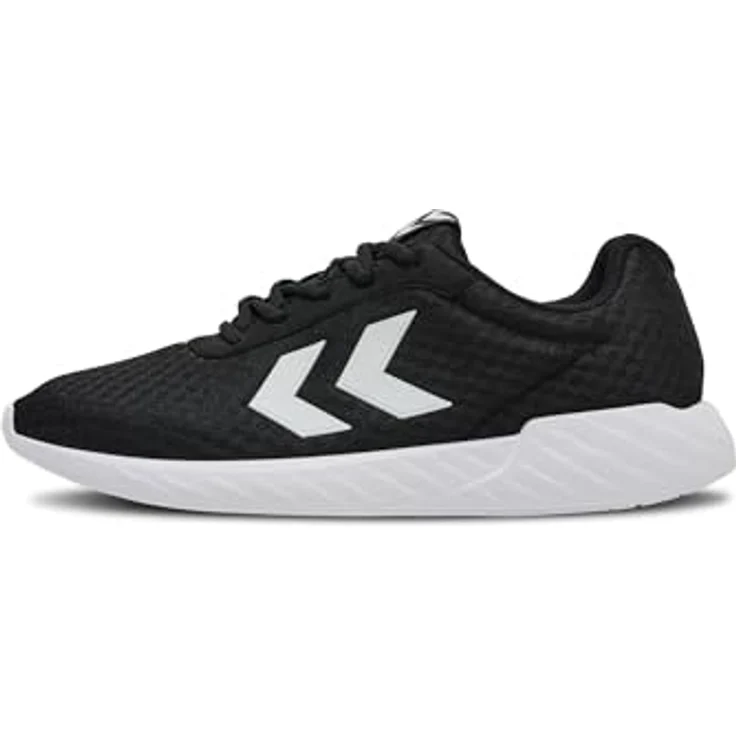 Hummel Legend Breather Sneaker, knöchelhohe Laufschuhe mit Aerotech-Technologie und EVA-Laufsohle, schwarz/weiß, Größe 37 EU – Bild 1