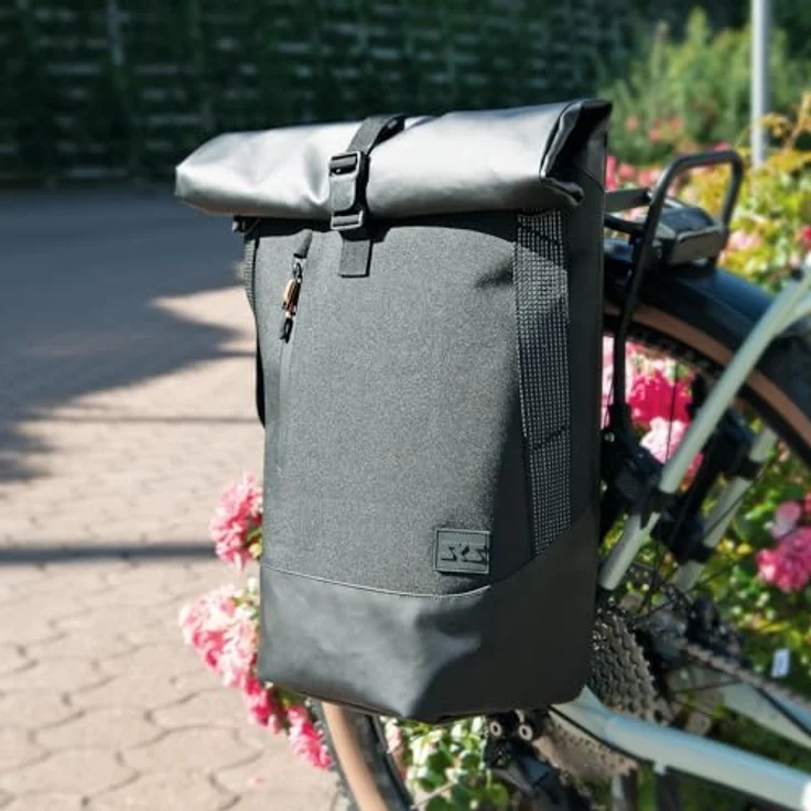 SKS Infinity Urban Sidebag, Gepäckträgertasche mit 20 l Stauraum und stabiler Befestigung – Bild 4