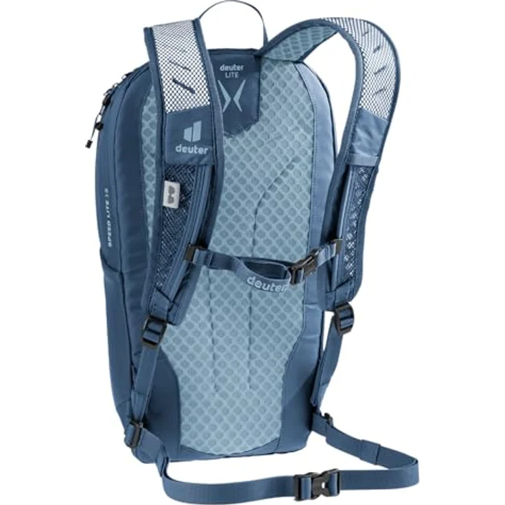 deuter Speed Lite 13, leichter Wanderrucksack mit 2L Trinksystem, 390 g, Schwarz – Bild 4