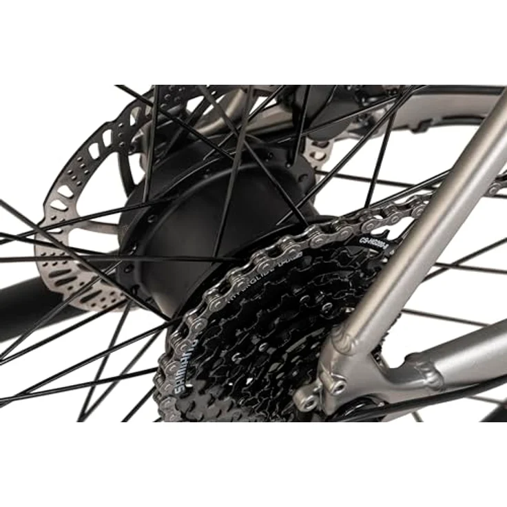 Adore E-Citybike 28" Alu Urban Bike UBR-770 mit Heckmotor 30NM / 10Ah, Stahlgrau matt – Bild 4