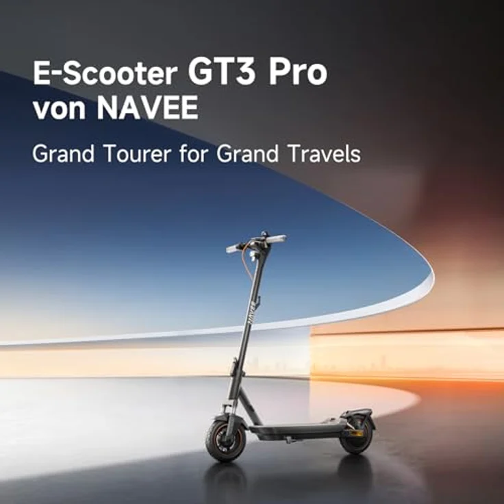 NAVEE GT3 Pro E-Scooter Schwarz-Gold, 60 km Reichweite, 1000 W Motor, Vollfederung, Apple Find My, App-Steuerung, E-ABS, TCS, 20 km/h, Straßenzulassung – Bild 2
