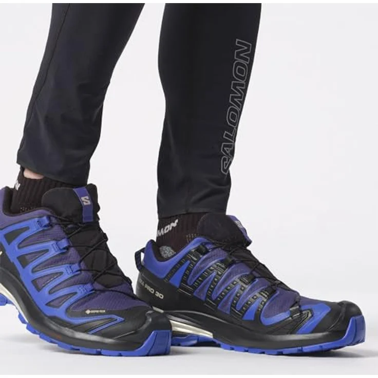 Salomon XA PRO 3D V9 GORE-TEX, Herren Laufschuhe mit wasserdichter Membran und stark profilierter Außensohle, blau, Größe 41 1/3 – Bild 7