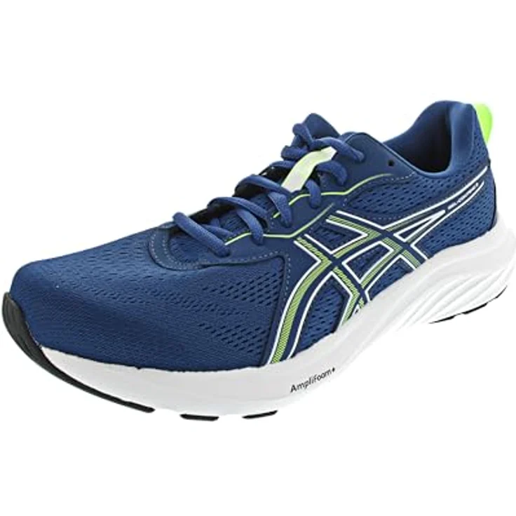 ASICS Gel Contend 9, Laufschuhe mit GEL™-Technologie und Gummi-Sohle, Twilight Blue/Illuminate Green – Bild 6