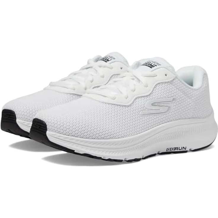 Skechers Go Run Consistent 2.0 Engaged 128605-WBK, Laufschuhe für Damen, leichtes Athletic Mesh, atmungsaktiv, weiße Farbe – Bild 1