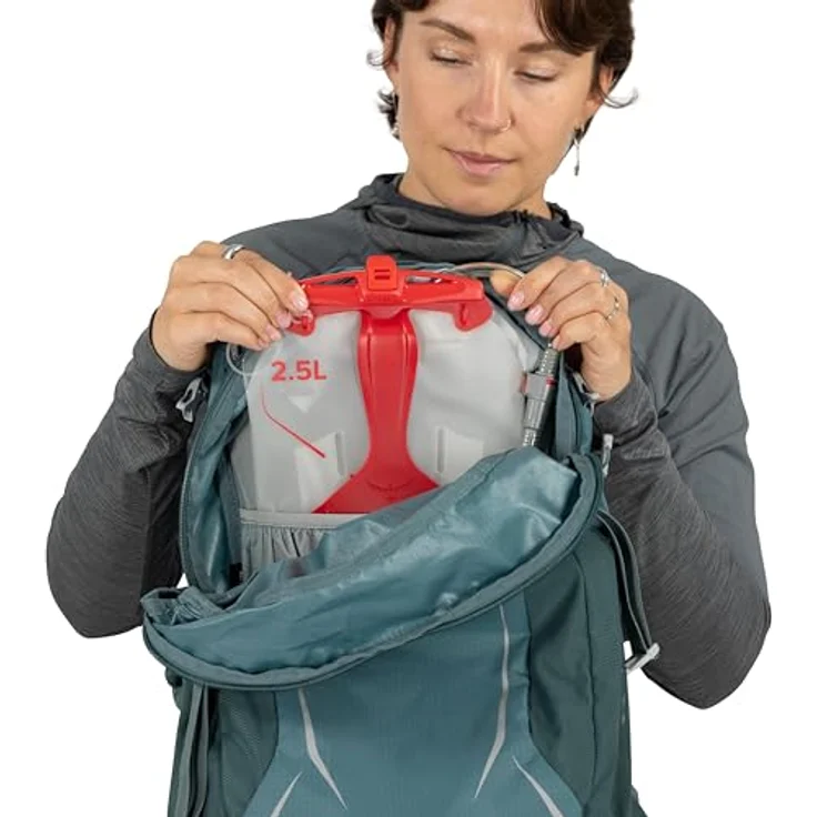 Osprey Hikelite 26, Wanderrucksack 51 cm, grau, 100% Nylon, kompakt und leicht – Bild 10