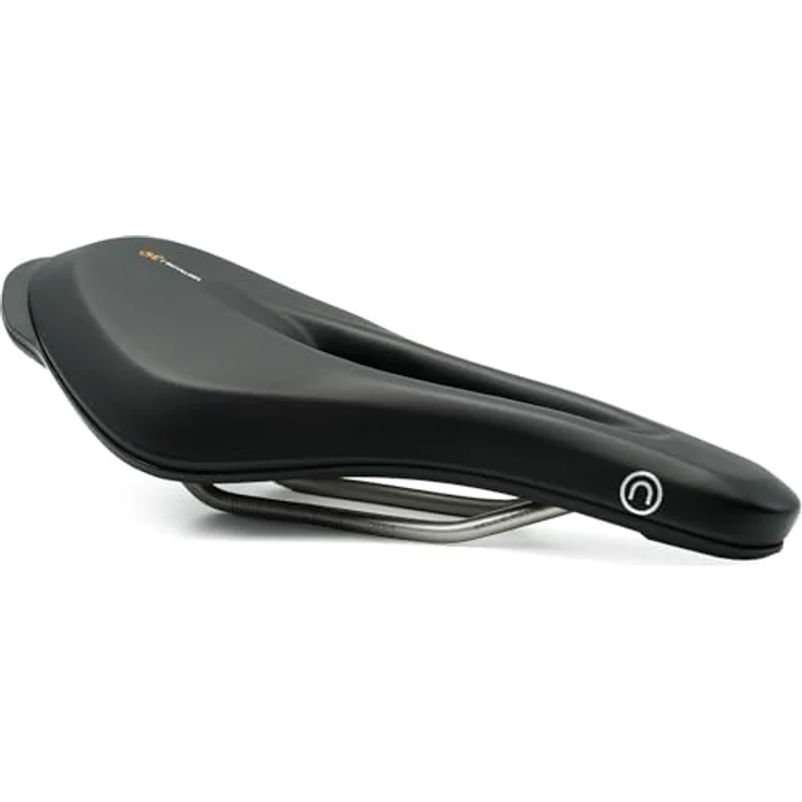Selle Royal On Open Athletic, Velosattel mit Elastomer-Federung, schwarz, 281 x 158 mm, 443 g – Bild 1