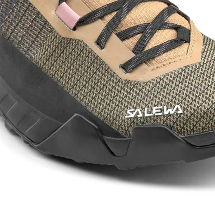 Salewa Wildfire NYT Mid GORE-TEX, Damen Wanderschuhe wasserdicht atmungsaktiv mit Vibram Megagrip, Quicksand Etruscan Red, Größe 7,5 – Bild 2