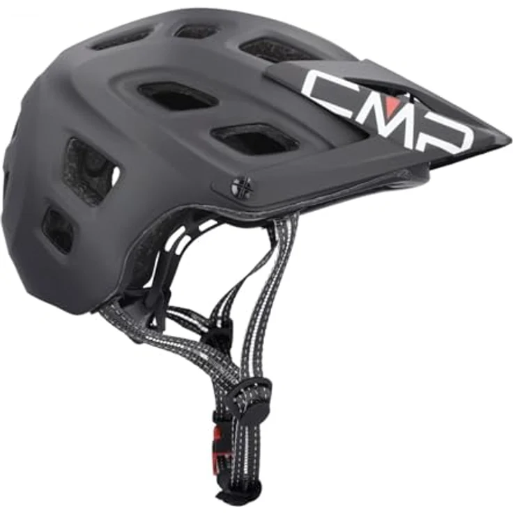 CMP MTB Pro Fahrradhelm Senior, Schutzhelm für Mountainbiker, Schwarz, mit abnehmbarem Visier und Innenfutter, 58-61 cm Kopfgröße – Bild 4