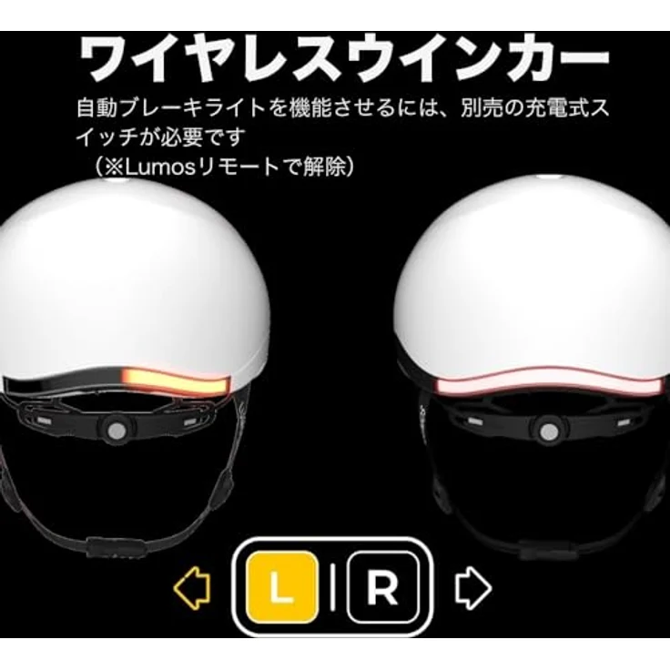 Lumos Nyxel MIPS, Fahrradhelm mit vorderem und hinterem Blinker, 56 RGB LEDs, weiß, Größe S – Bild 6