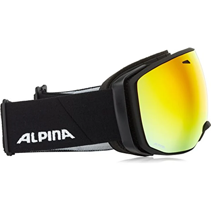 ALPINA ESTETICA Q-LITE, OTG Skibrille mit verspiegelten, kontrastverstärkenden Scheiben, 100% UV-Schutz, schwarz, one size – Bild 5
