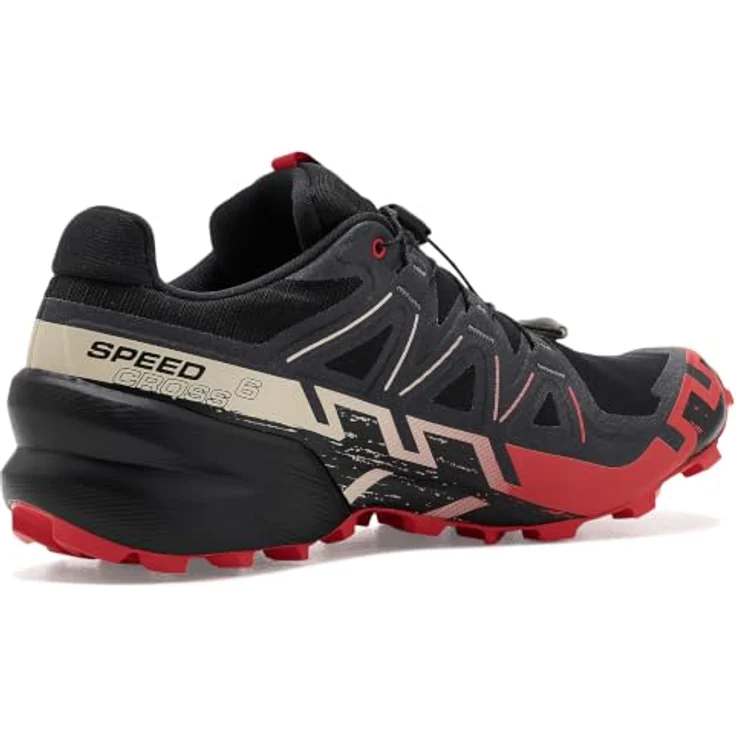 Salomon Speedcross 6 GTX, Laufschuh mit robustem Mesh-Obermaterial, Schnellschnürung und Contagrip Aussensohle, schwarz – Bild 3