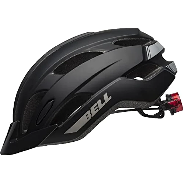 Bell Trace LED, Fahrradhelm in matt Schwarz mit Ergo Fit, LED-Rücklicht und 16 Belüftungsöffnungen – Bild 4