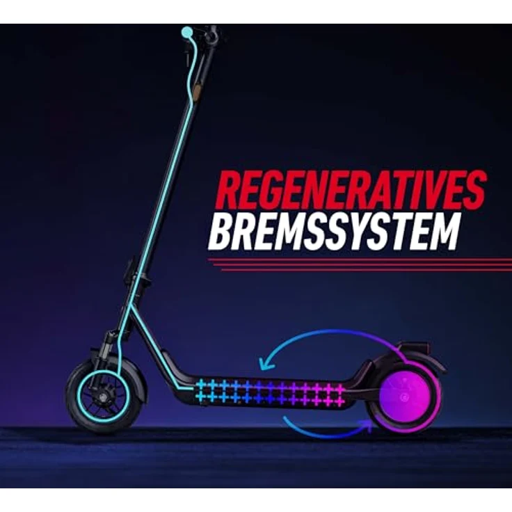 NIU Niu KQi 100P E-Scooter mit 600W Leistung, 29km Reichweite in schwarz – Bild 6