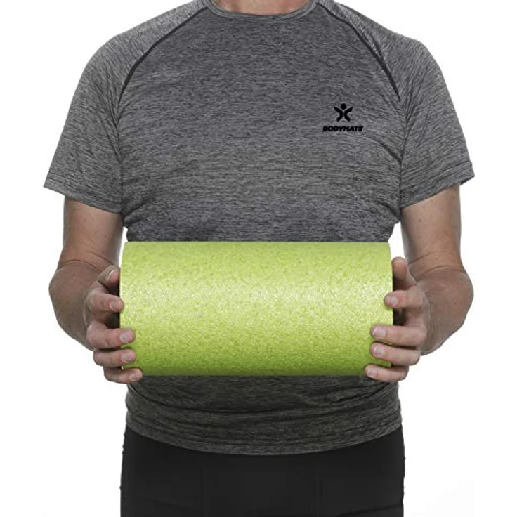 BODYMATE Faszienrolle Standard Mittel-Hart, Apfel-Grün 30x15cm, inklusive Gratis E-Book für effektive Eigenmassage und verbesserte Durchblutung – Bild 3