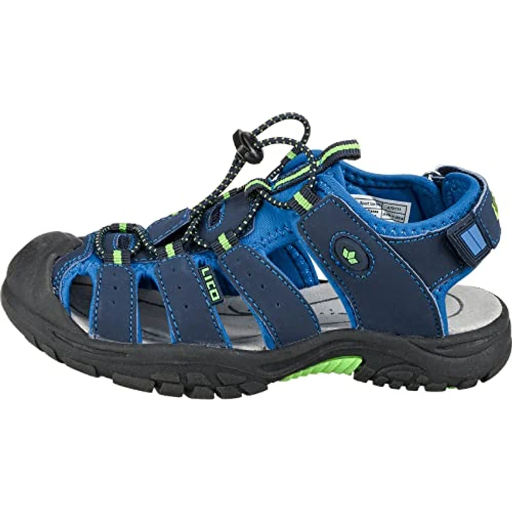 Lico Jungen Wanderschuhe Sandalen, robuste Textil-Sandalen, Größe 25, blau – Bild 2