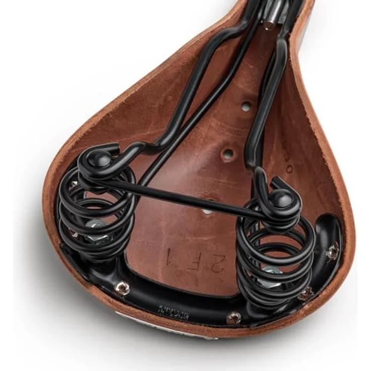 Brooks England Flyer, Ledersattel mit Druckfedern und vorgeweichter Satteldecke, schwarz – Bild 5