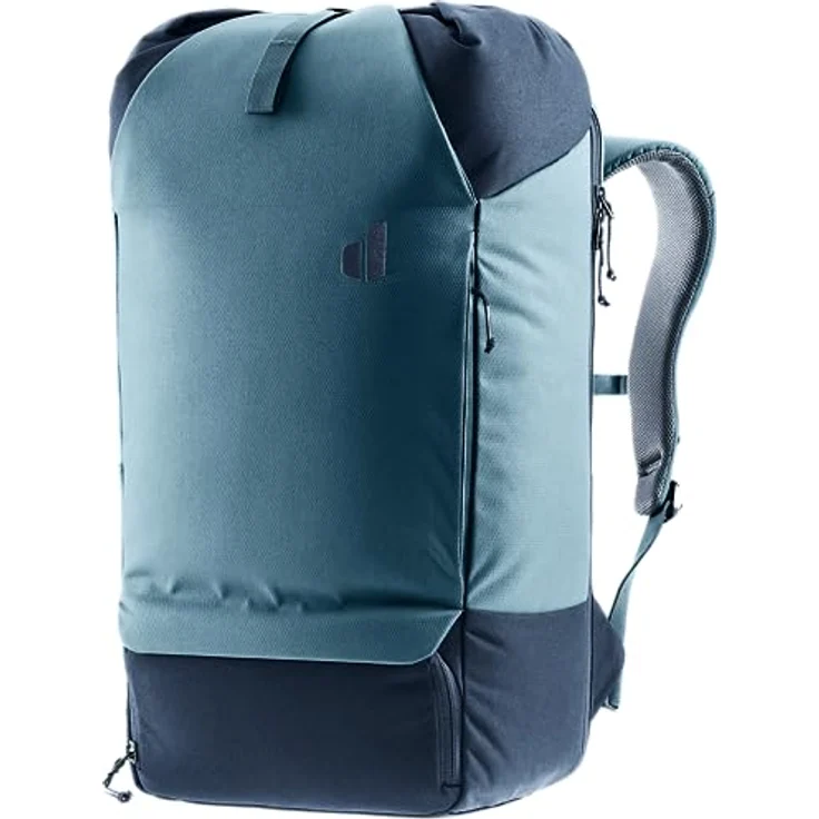 deuter Utilion 30 Roll-Top Rucksack mit Schuhfach, ergonomisch gepolsterte Schulterträger, Volumenerweiterung, schwarz – Bild 1