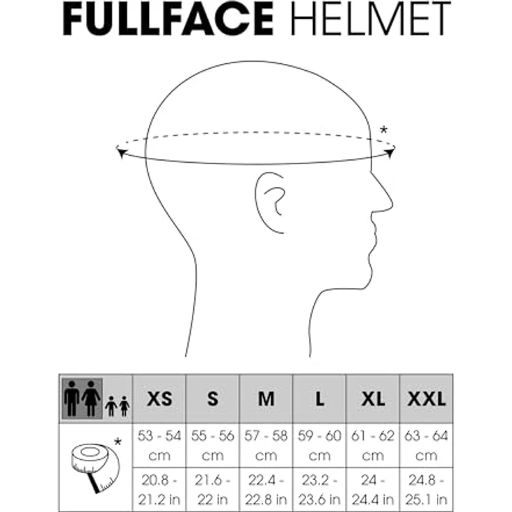 Oneal Sonus Solid - Fullface Helm - Schwarz 59 - 60 cm – Bild 5