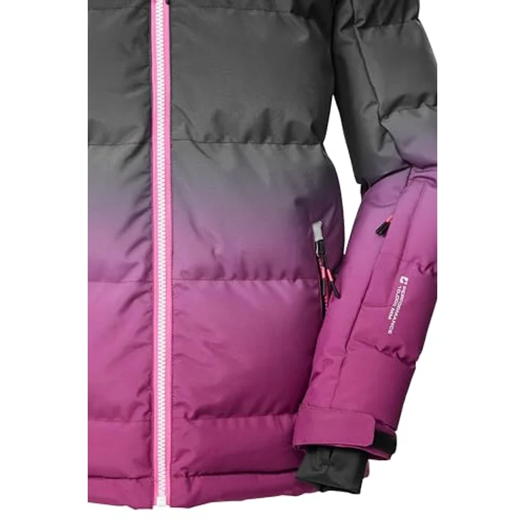 KILLTEC Mädchen Ski-Steppjacke mit Kapuze, wasserabweisend und winddicht, Daunenoptik mit Farbverlauf, atmungsaktiv – Bild 4