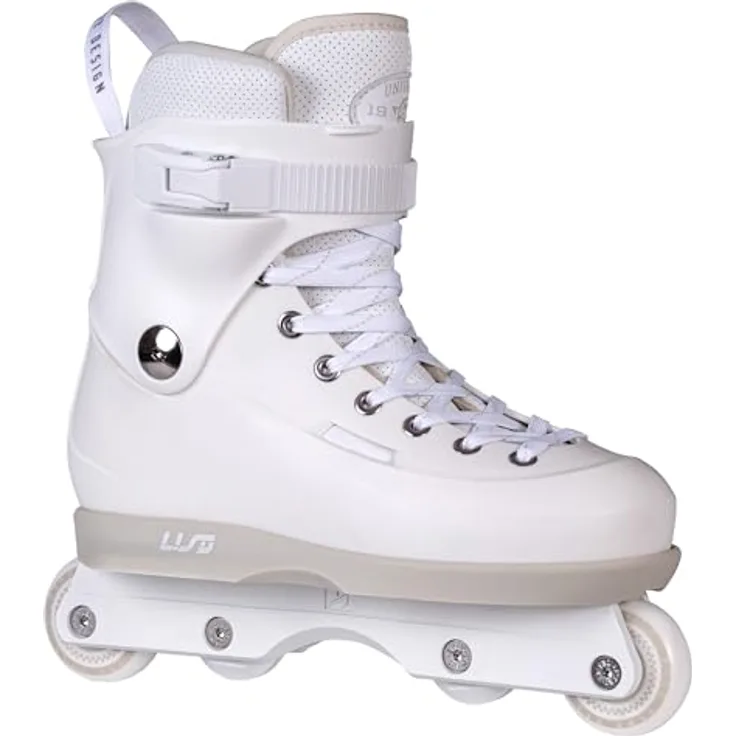 Usd Sway Chess Pro, Inline Skates, aggressive Hardboot mit Dual-Fit-Liner und Kizer Fluid IV Frames, weiß/grau, Größen 46-47